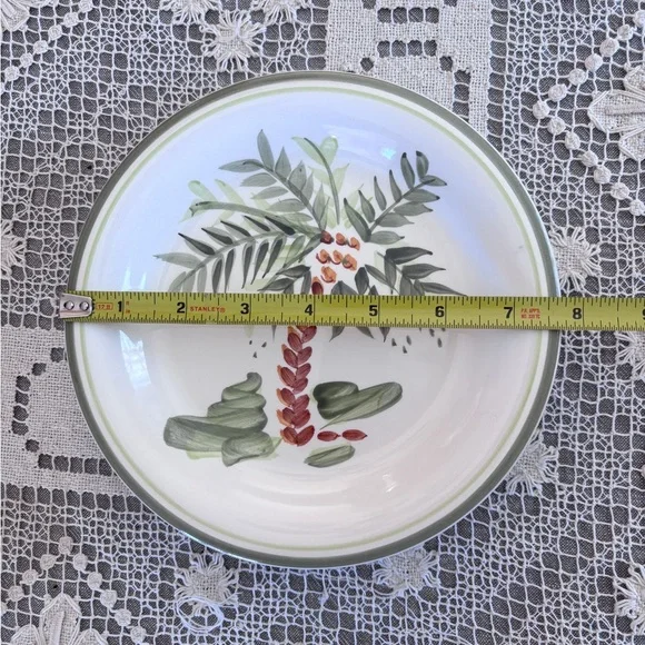 Gibson Salad Plates Palm Court Vintage Stoneware (Set of 2) 7-3/4” - Picture 3 of 6